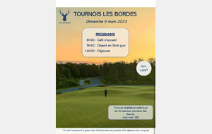 Tournois Les Bordes le 5 mars