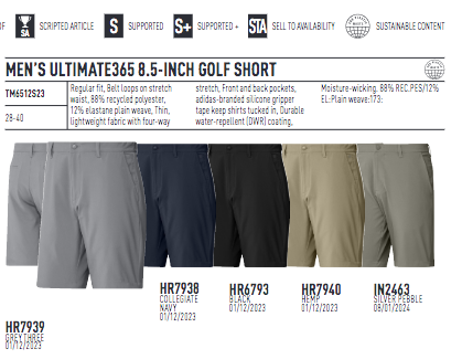 Short de golf Ultimate365 8,5-Inch